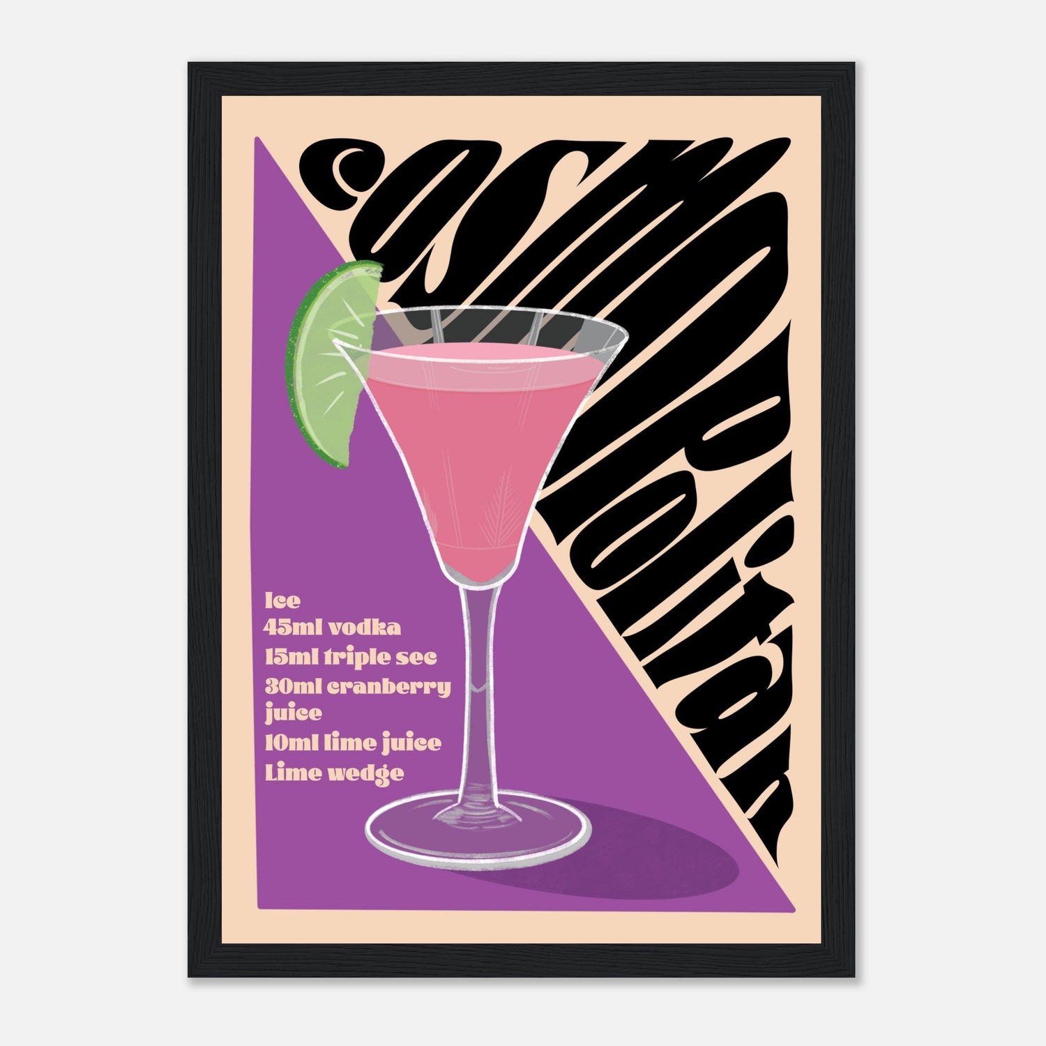 Cosmopolitan Cocktail Print