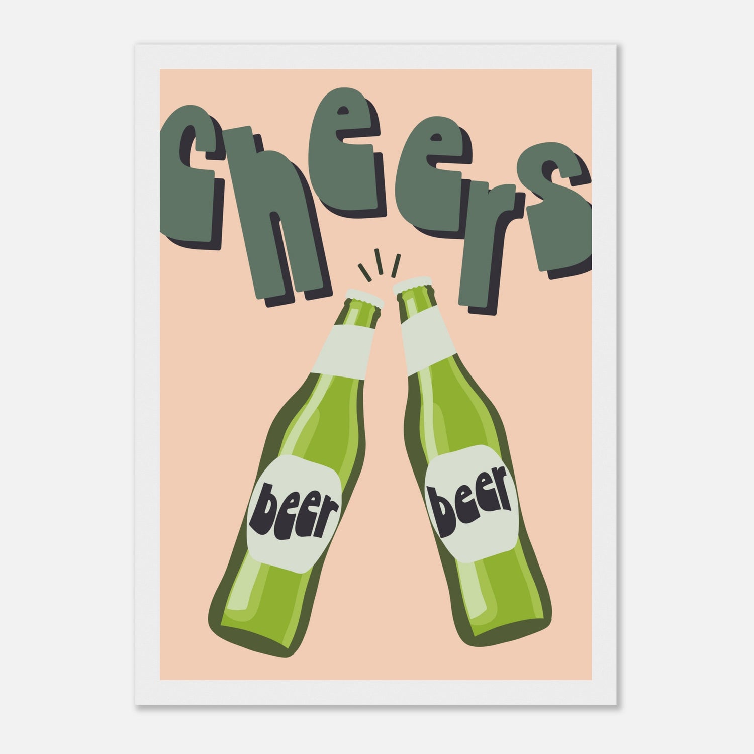 Cheers Beer Print