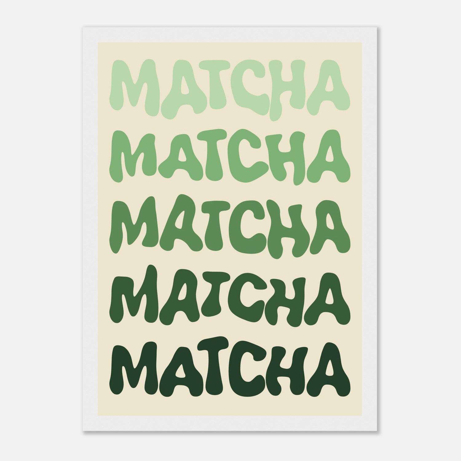 Matcha Typography Print