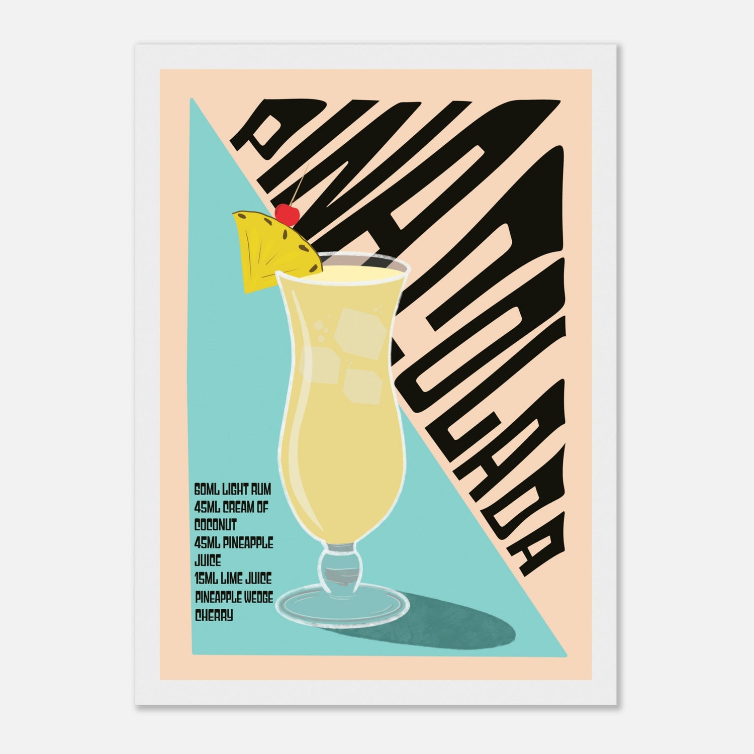 Pina Colada Cocktail Print