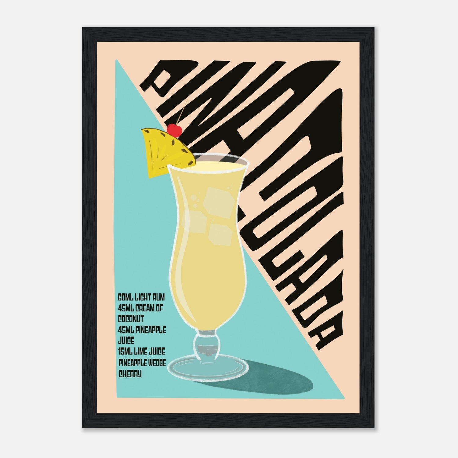 Pina Colada Cocktail Print