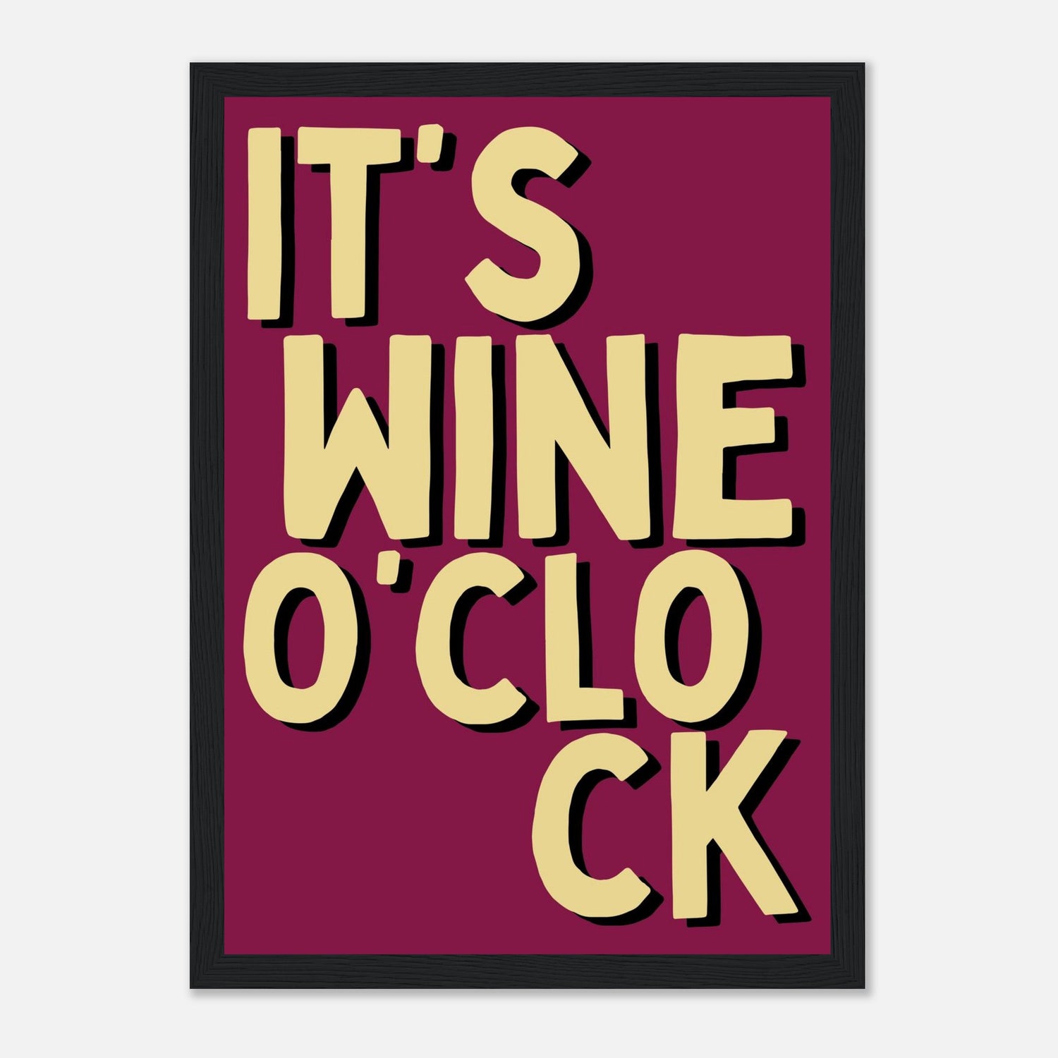 It's Wine O'Clock Print