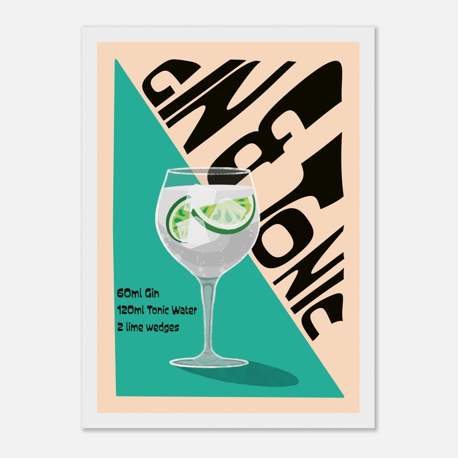 Gin And Tonic Cocktail Print