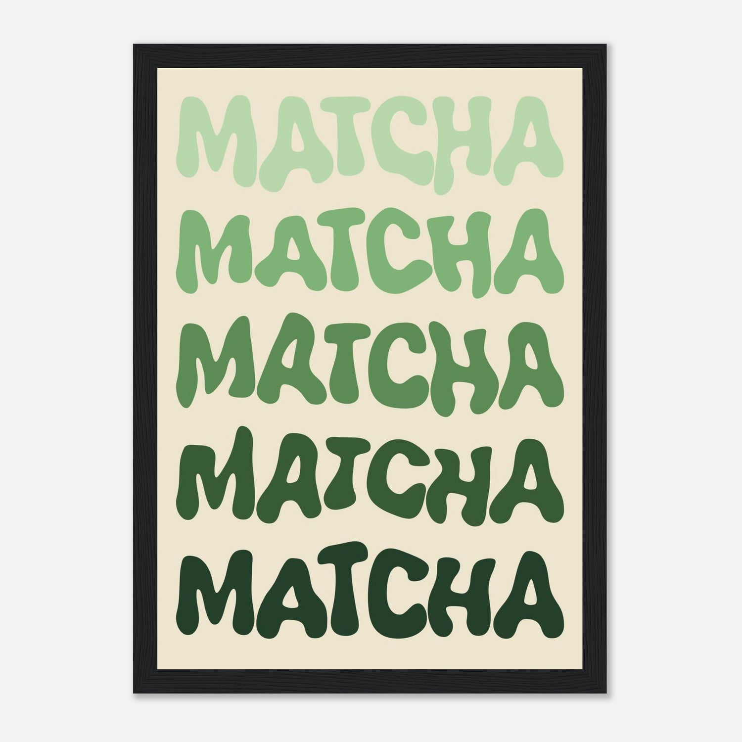 Matcha Typography Print