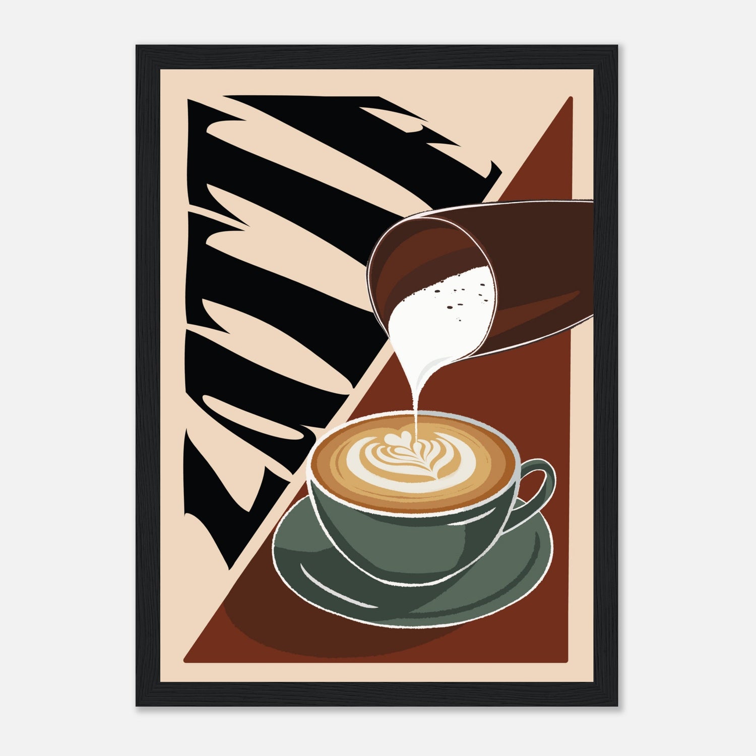 Latte Coffee Print