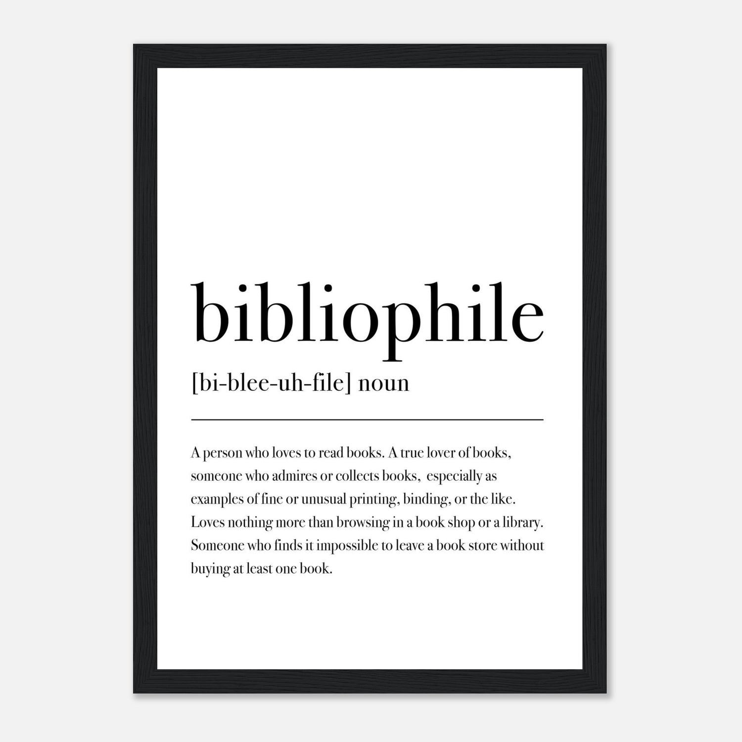 Bibliophile Definition Print