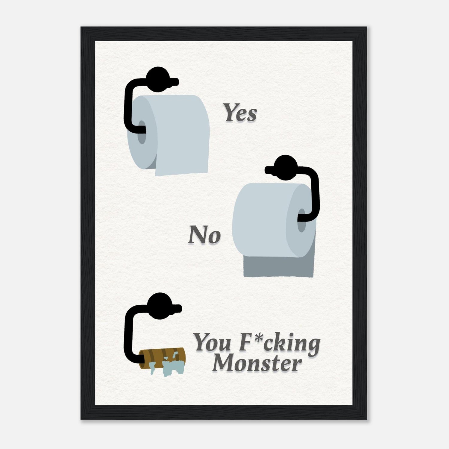 Toilet Roll Bathroom Print