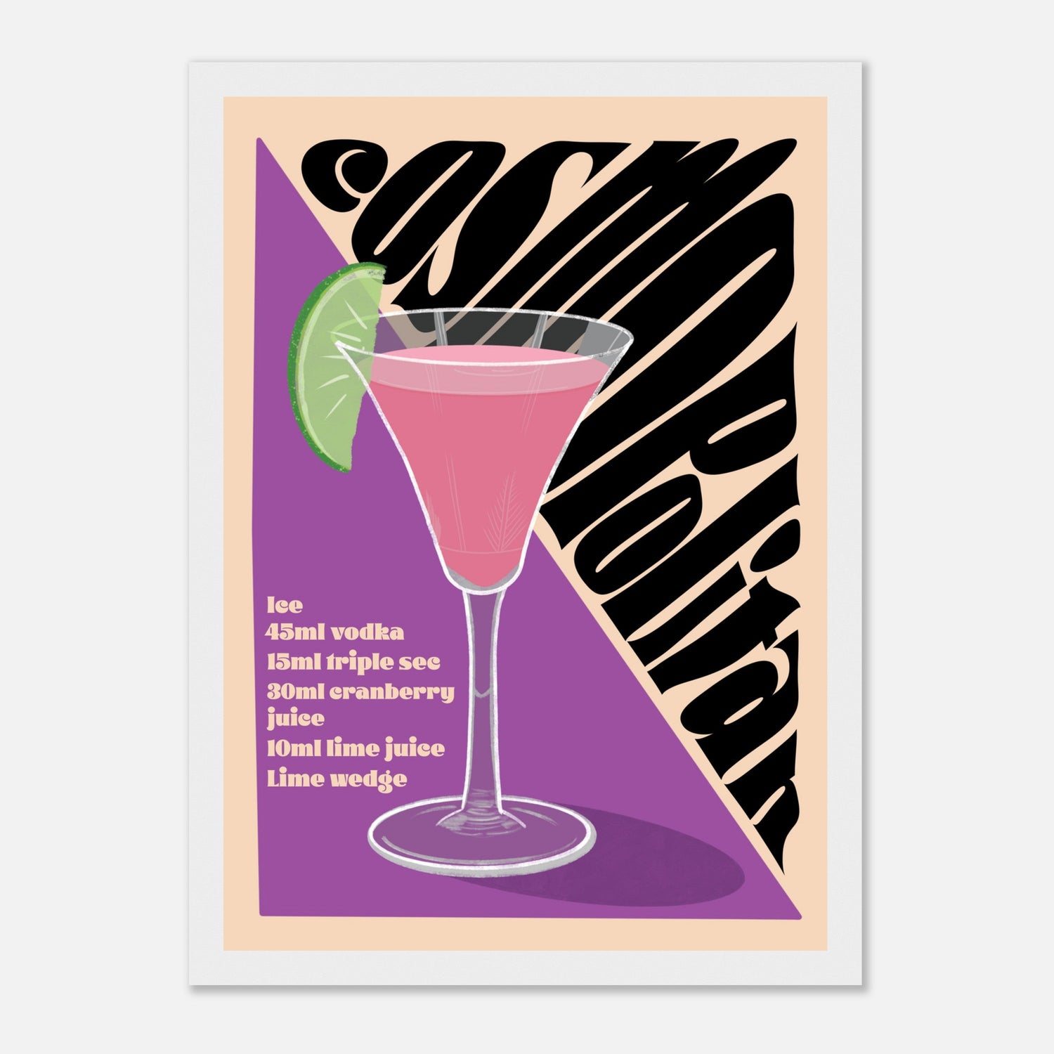 Cosmopolitan Cocktail Print