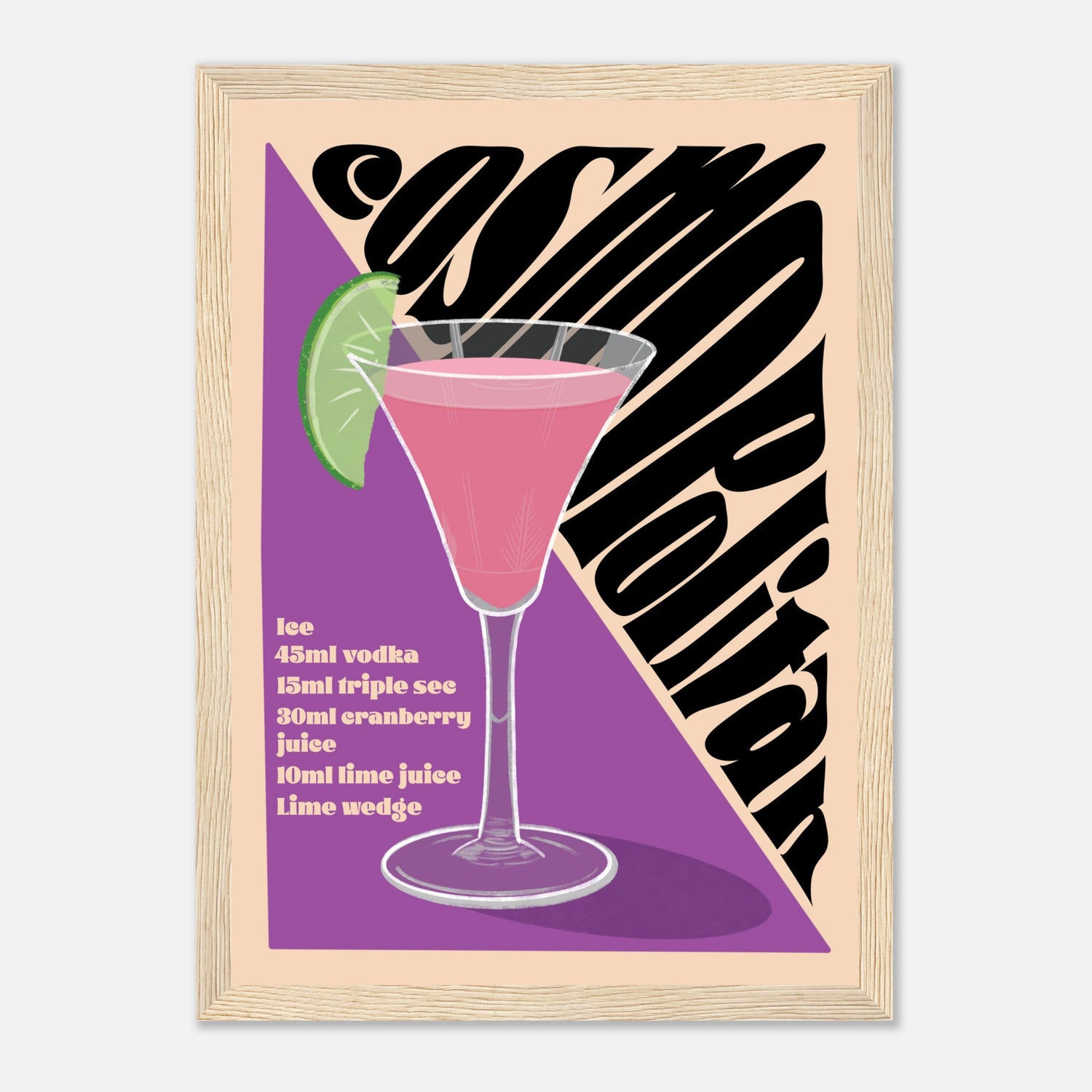 Cosmopolitan Cocktail Print