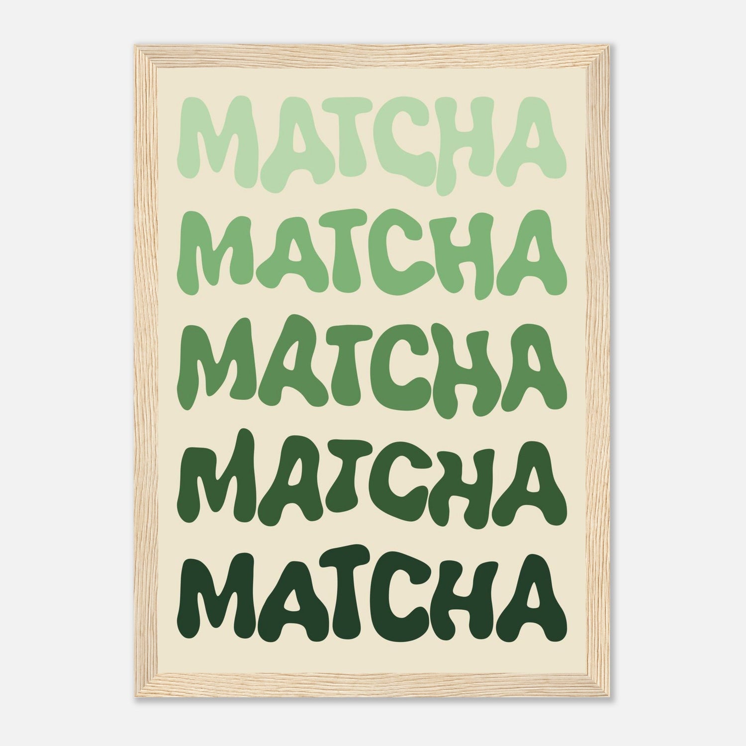 Matcha Typography Print