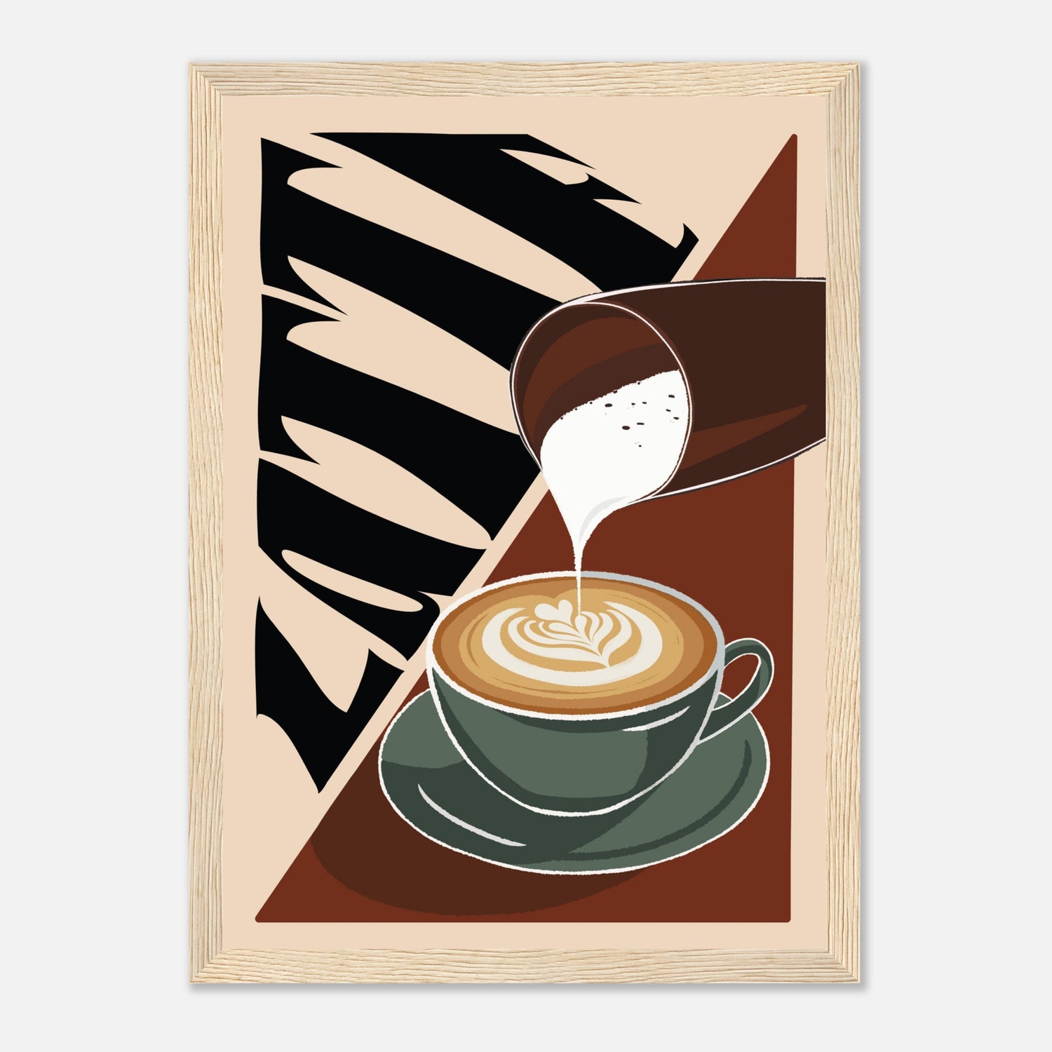 Latte Coffee Print