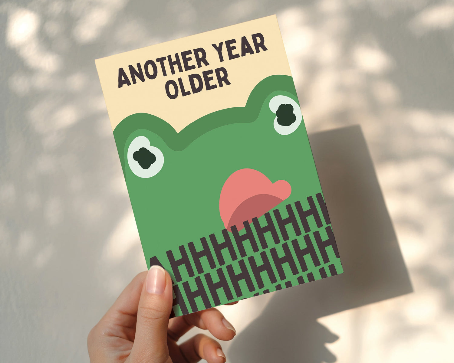 Another Year Older Frog Card