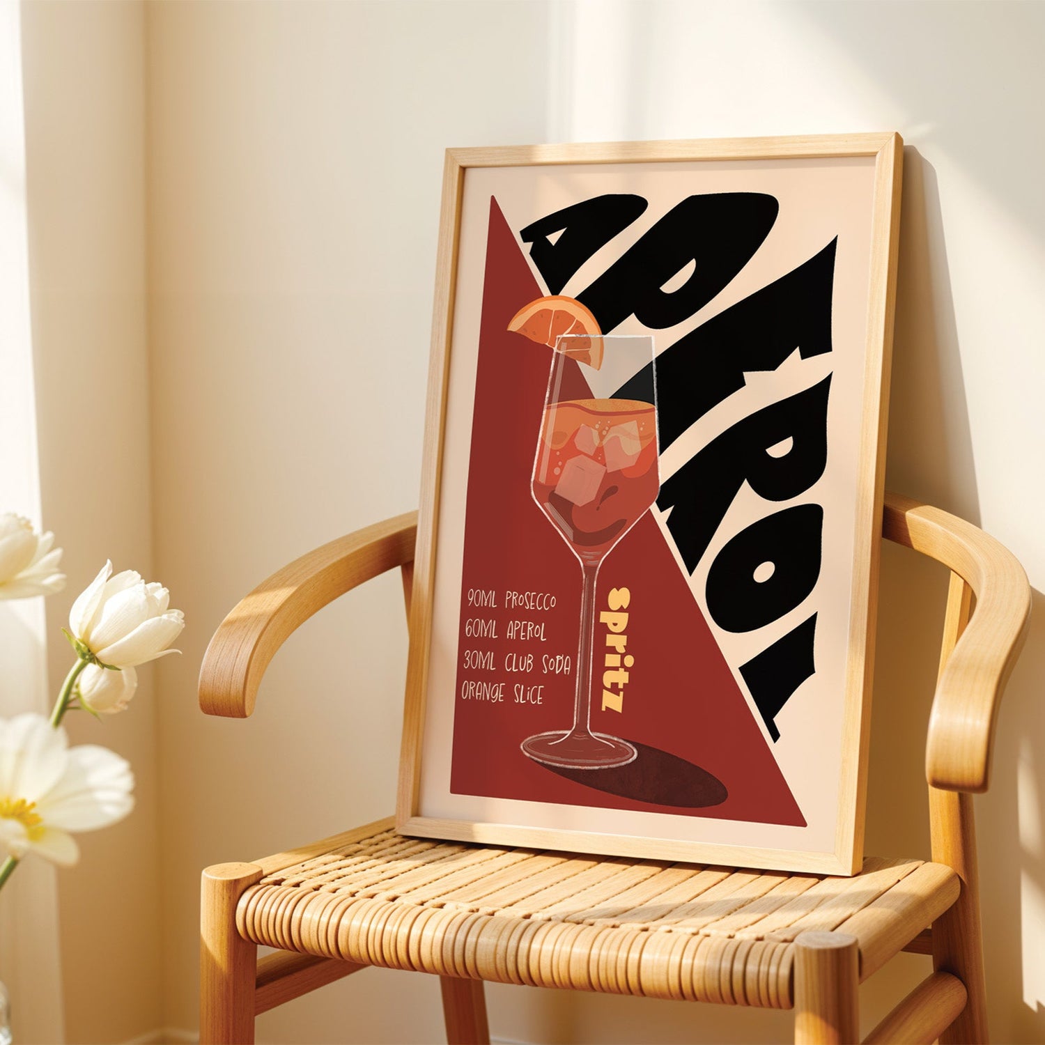 Aperol Spritz Cocktail Print