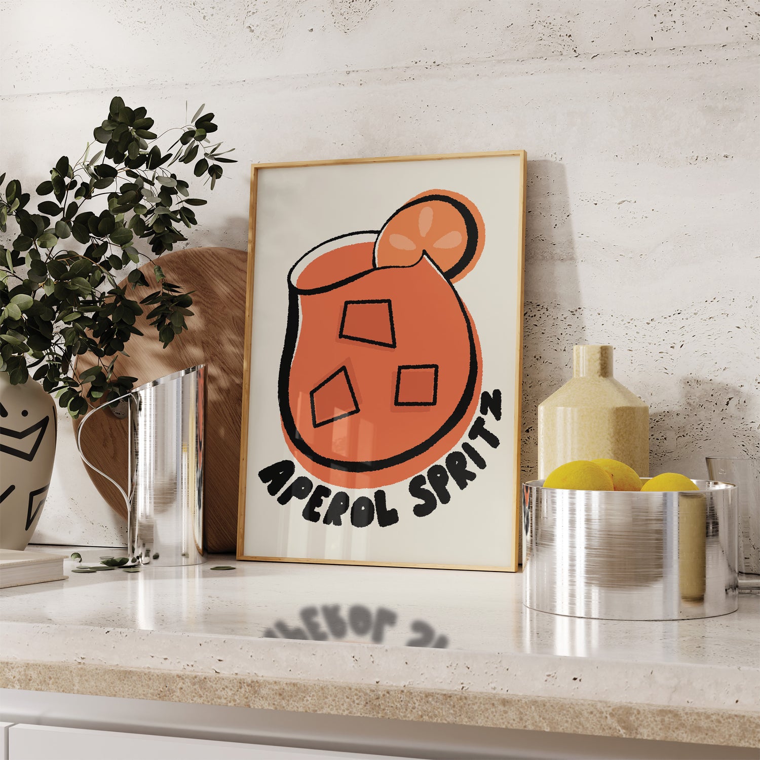 Aperol Spritz Cocktail V2 Print