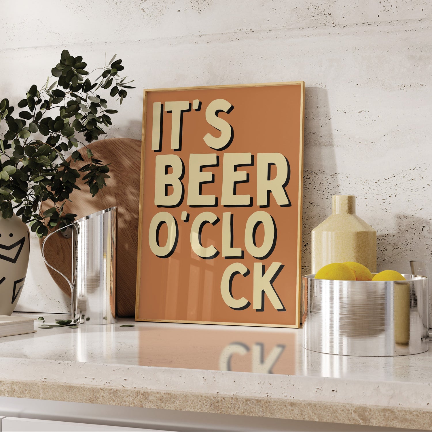 It's Beer O'Clock Print