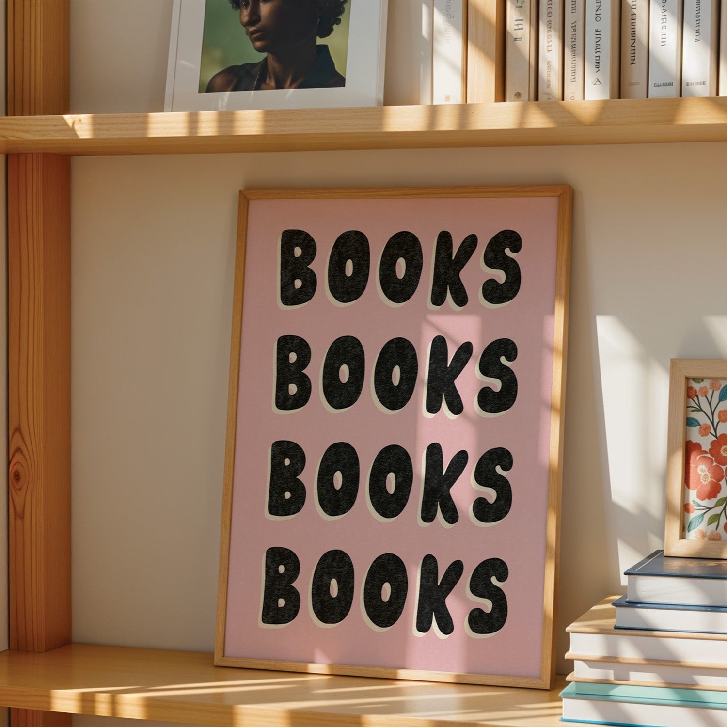 Books Lettering Print
