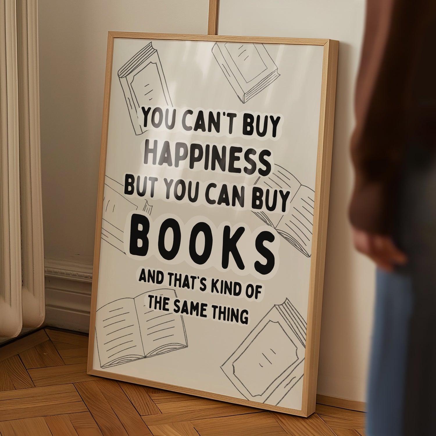 You Can't Buy Happiness But You Can Buy Books Print