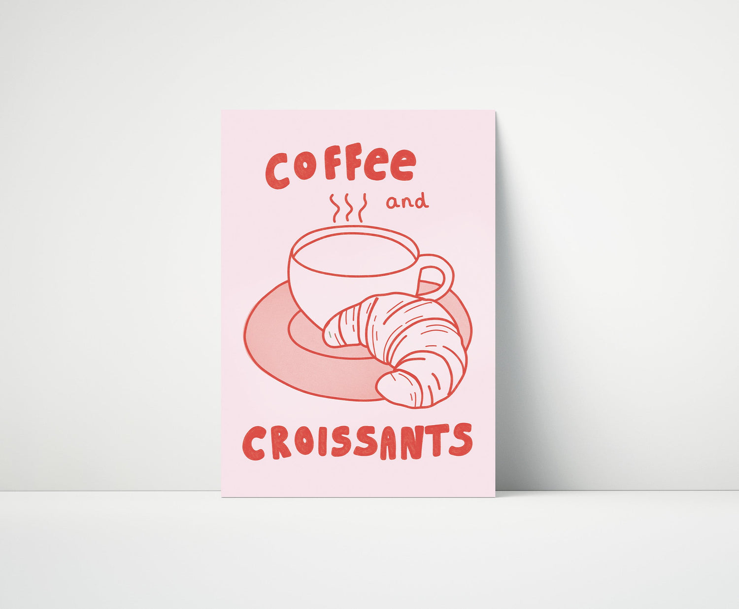 Coffee And Croissants Print
