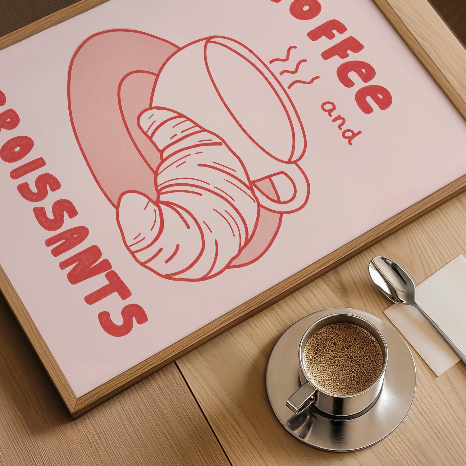 Coffee And Croissants Print