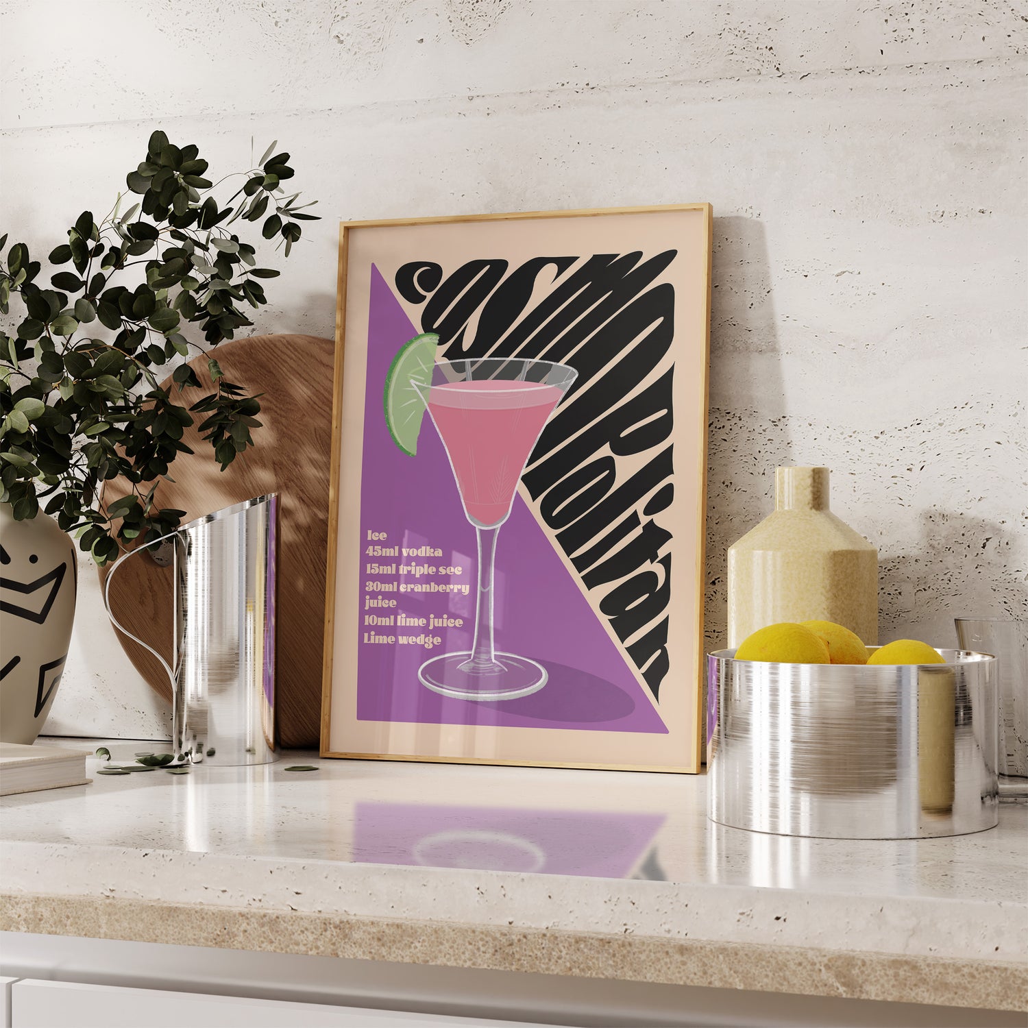 Cosmopolitan Cocktail Print