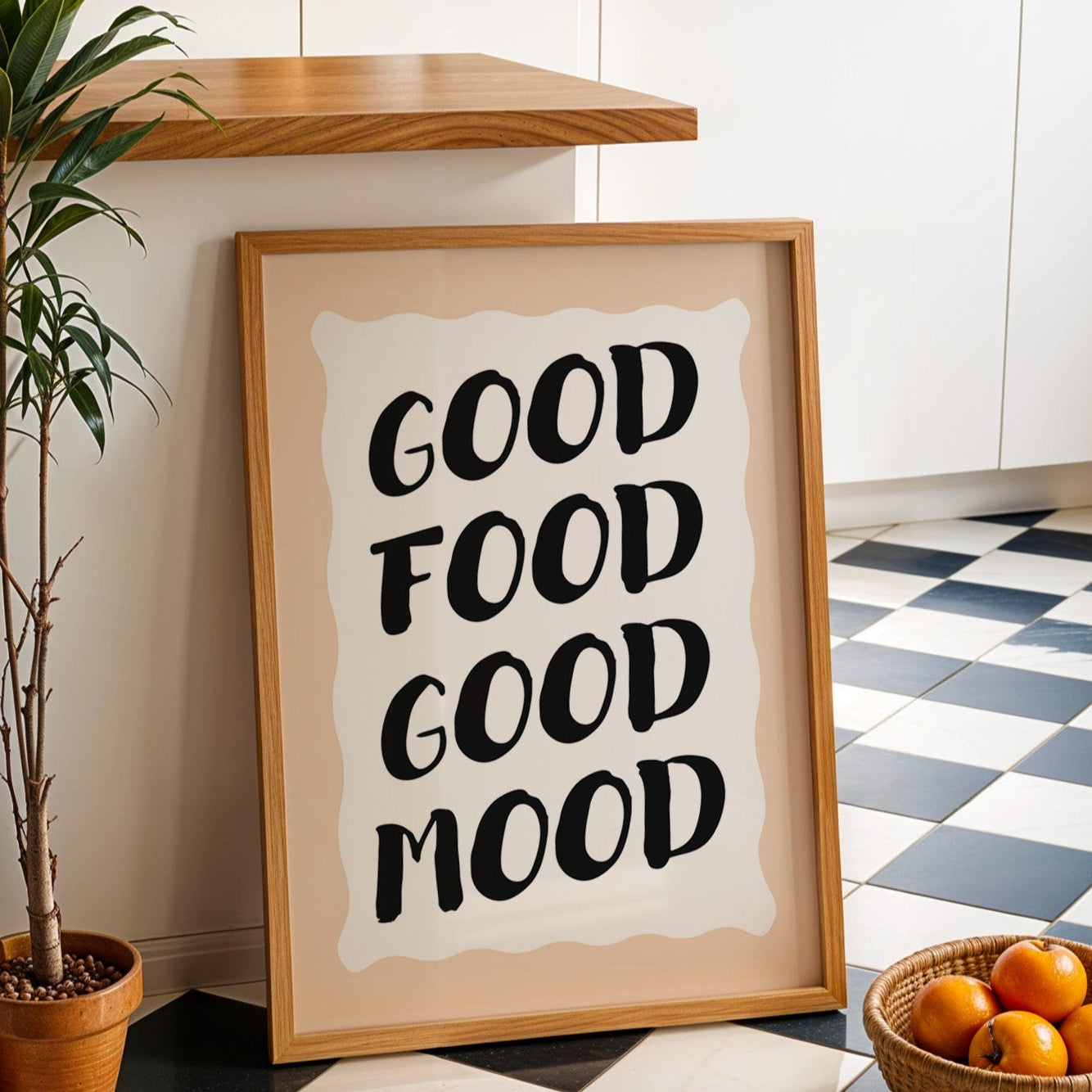 Good Food Good Mood Print
