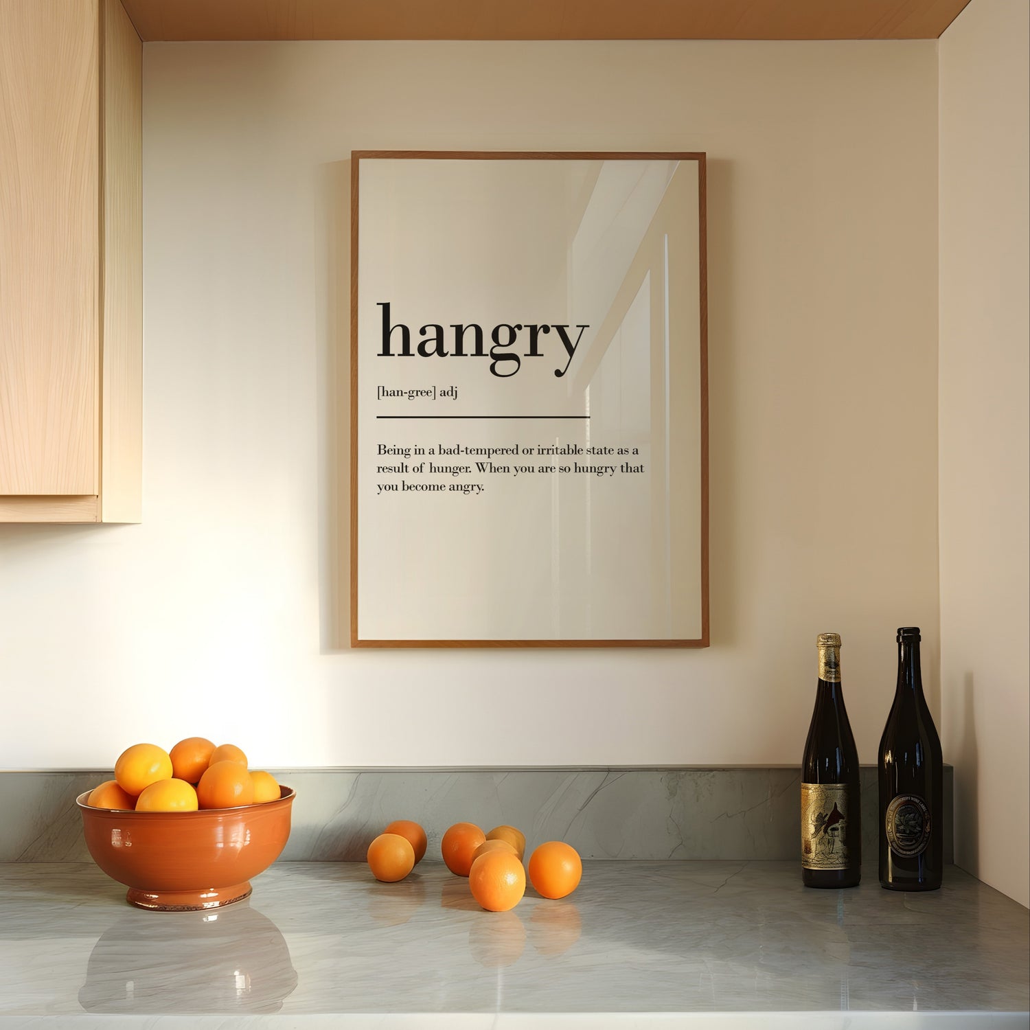 Hangry Definition Print