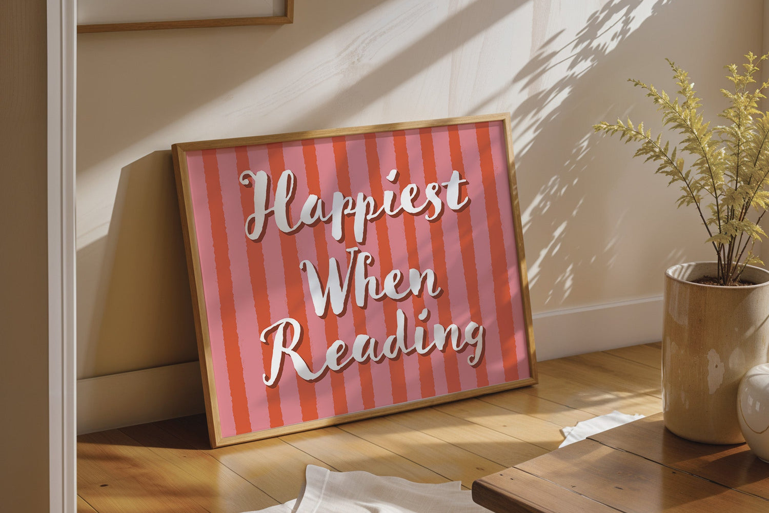 Happiest When Reading Print