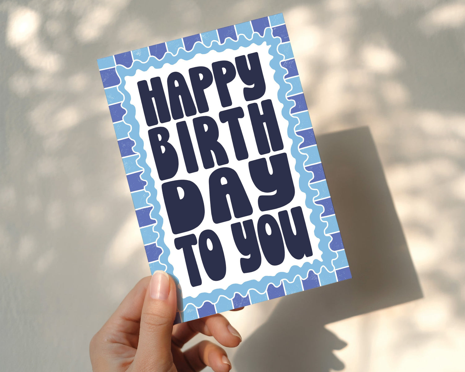 Happy Birthday Typography Card