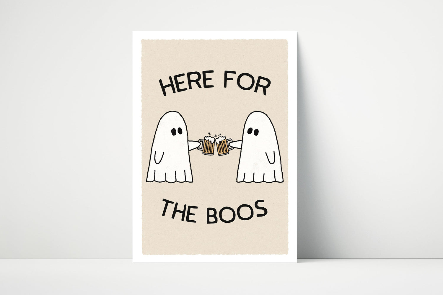 Here For The Boos Ghost Print