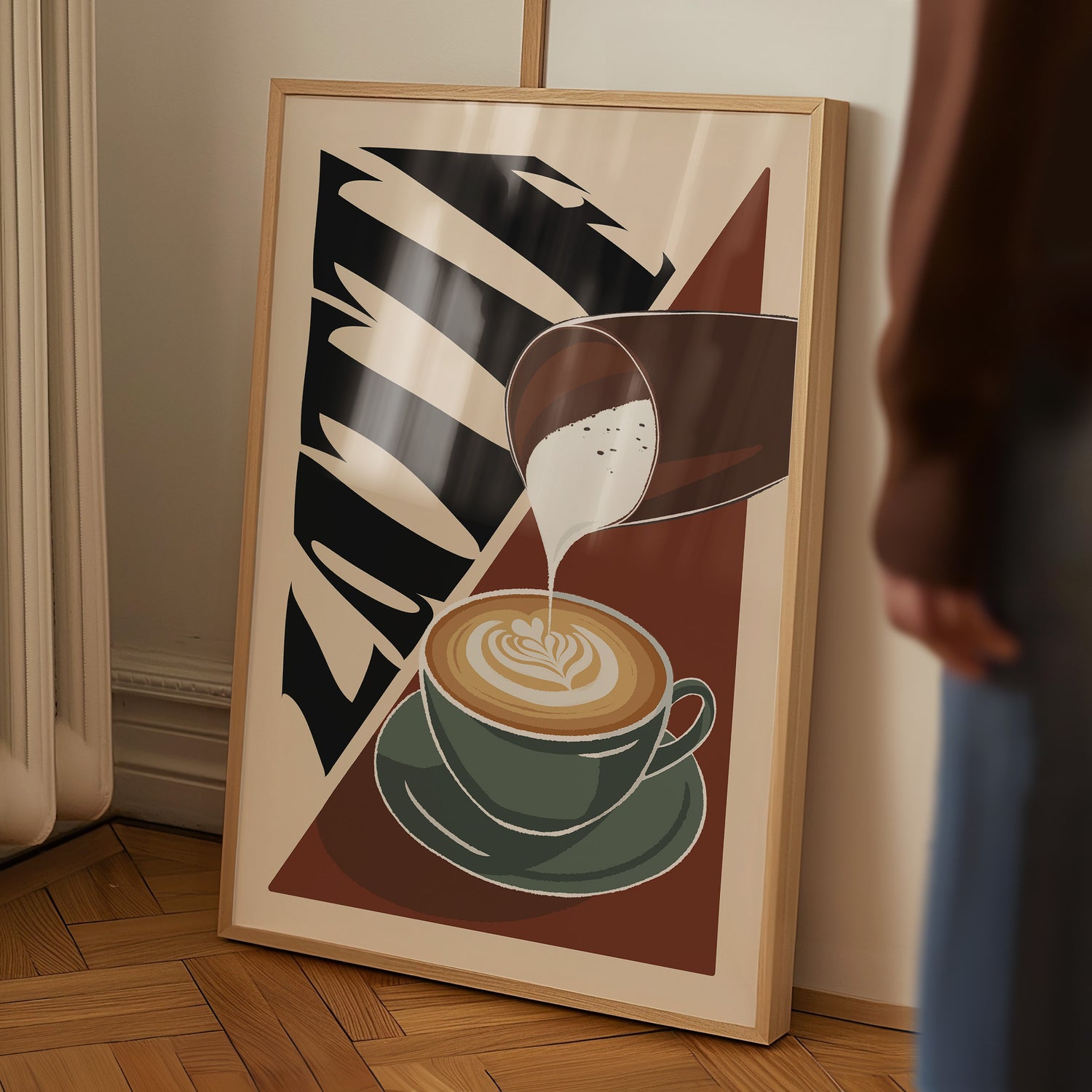 Latte Coffee Print