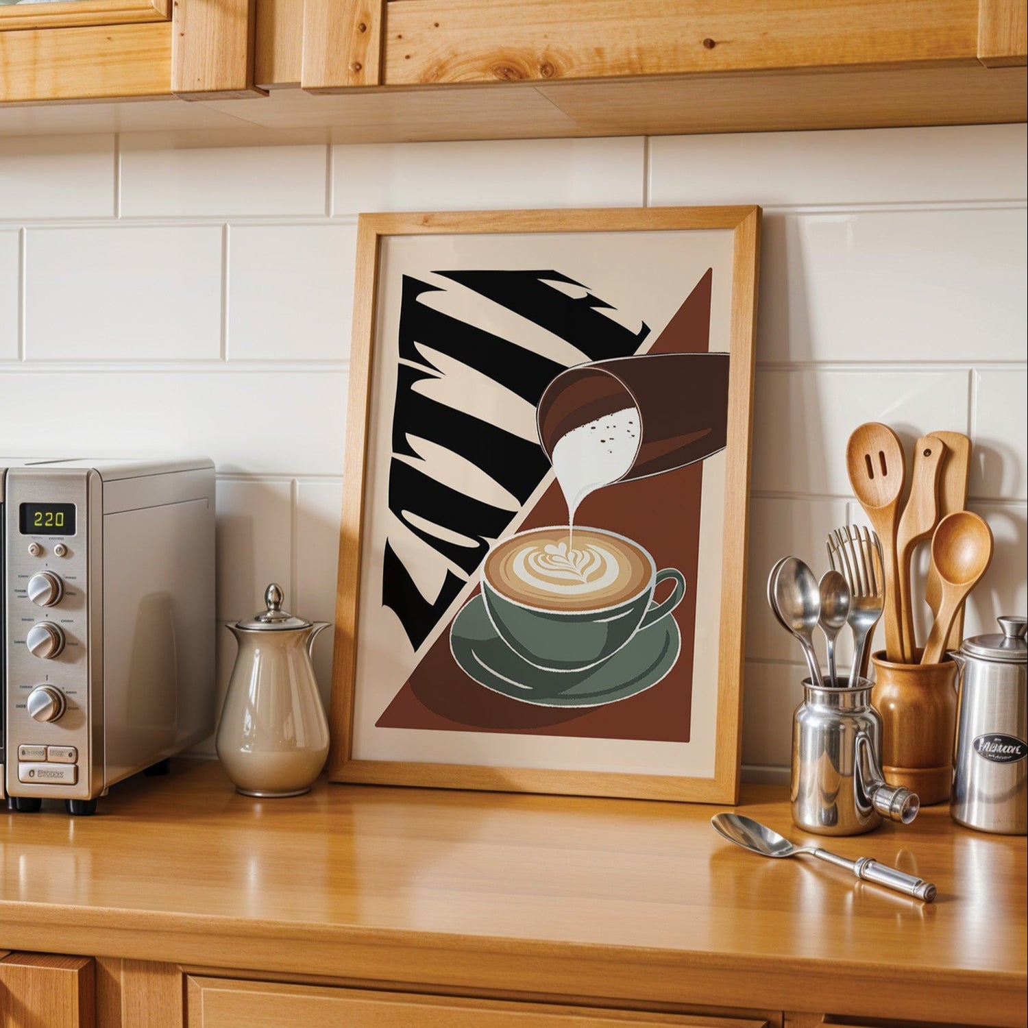 Latte Coffee Print