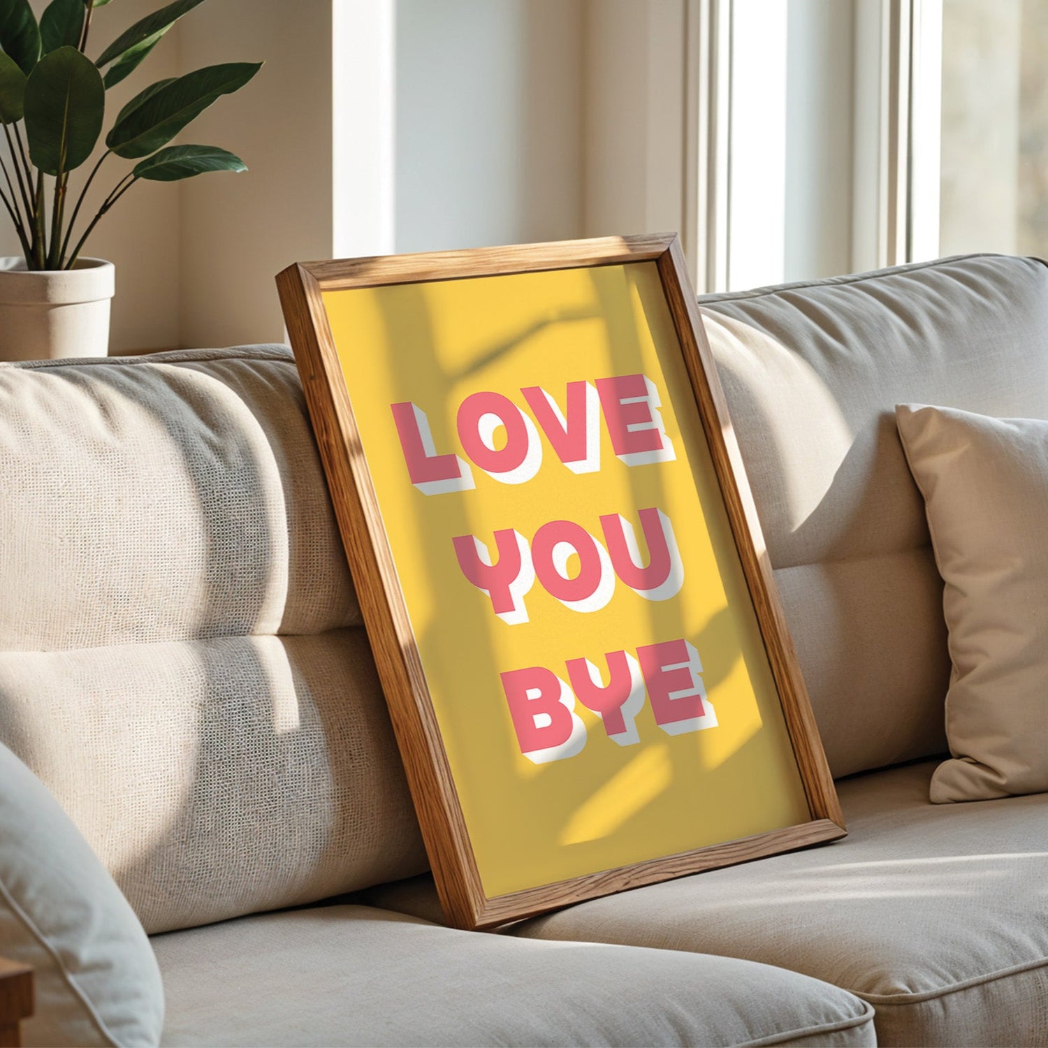 Love You Bye Print