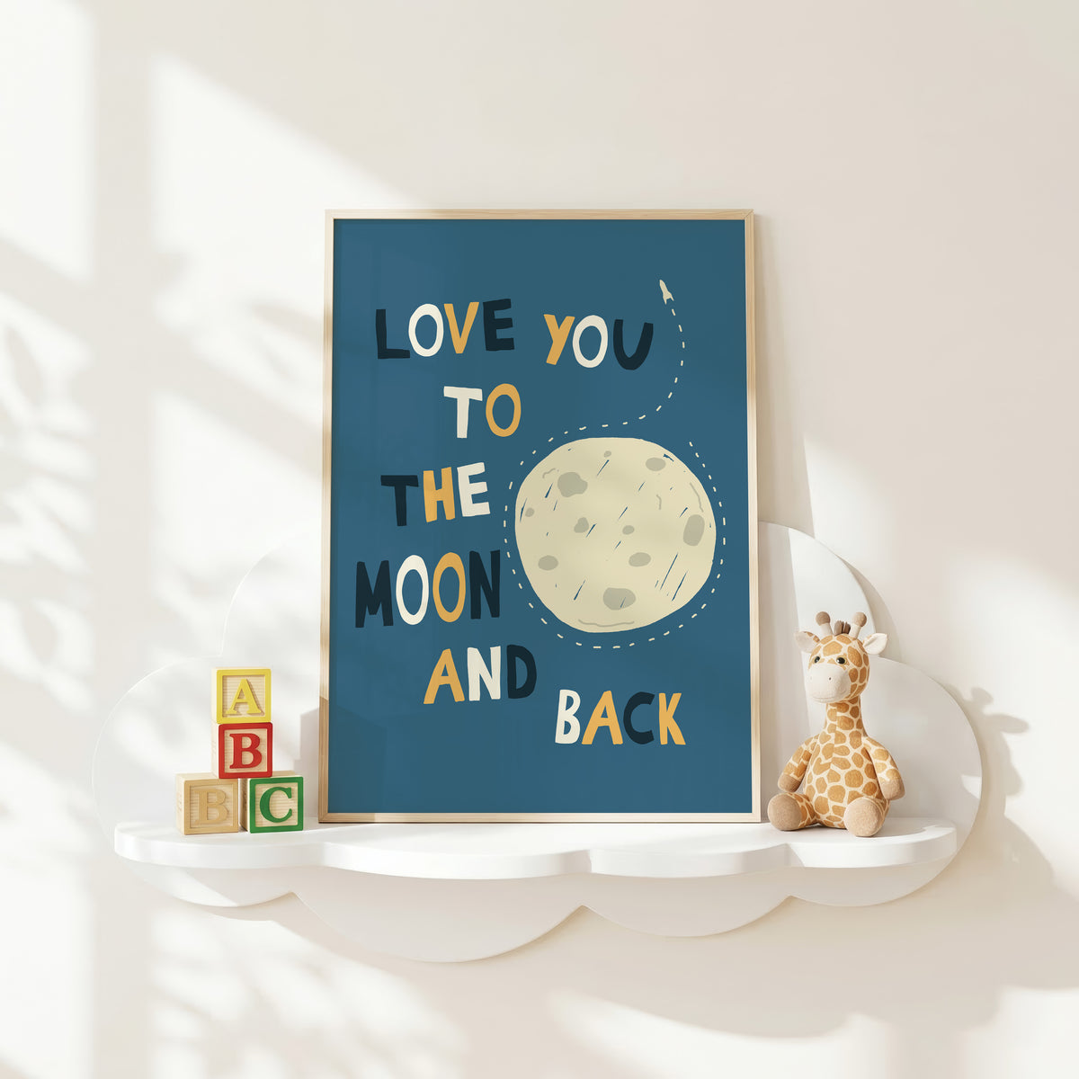 Love You To The Moon And Back Print
