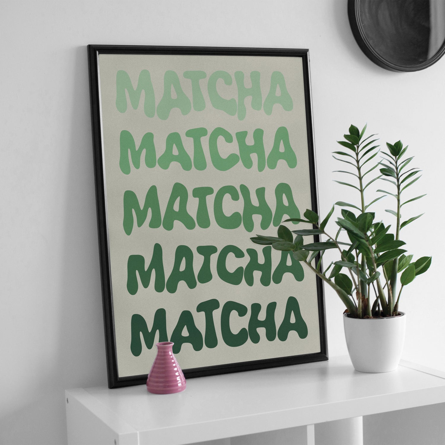 Matcha Typography Print
