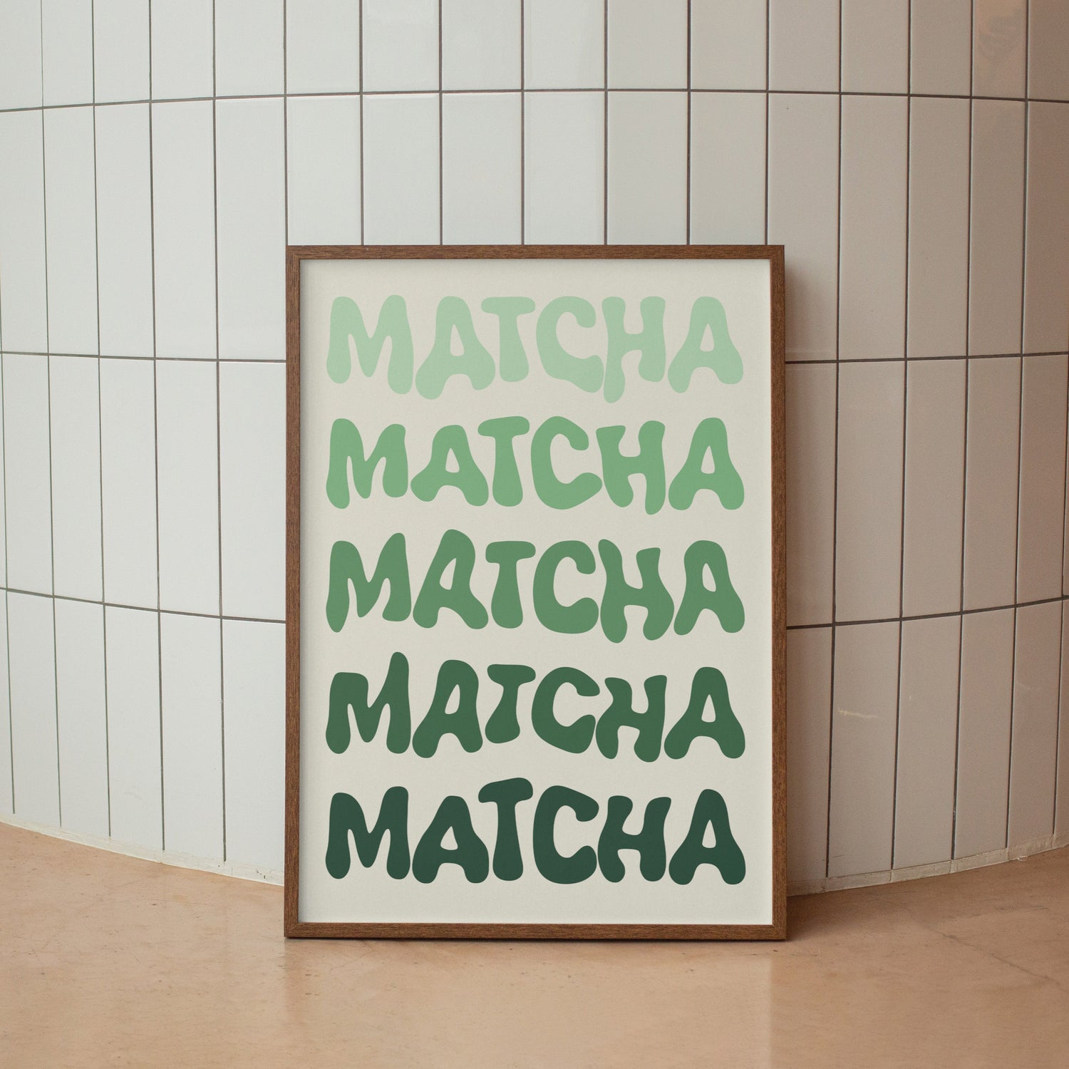 Matcha Typography Print