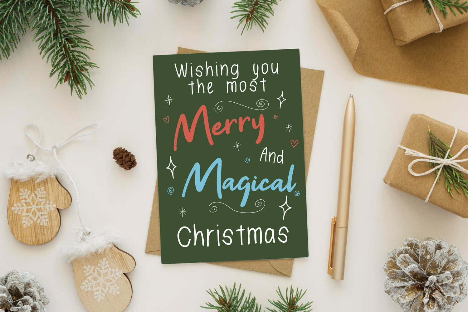 Wishing You The Most Merry And Magical Christmas Card