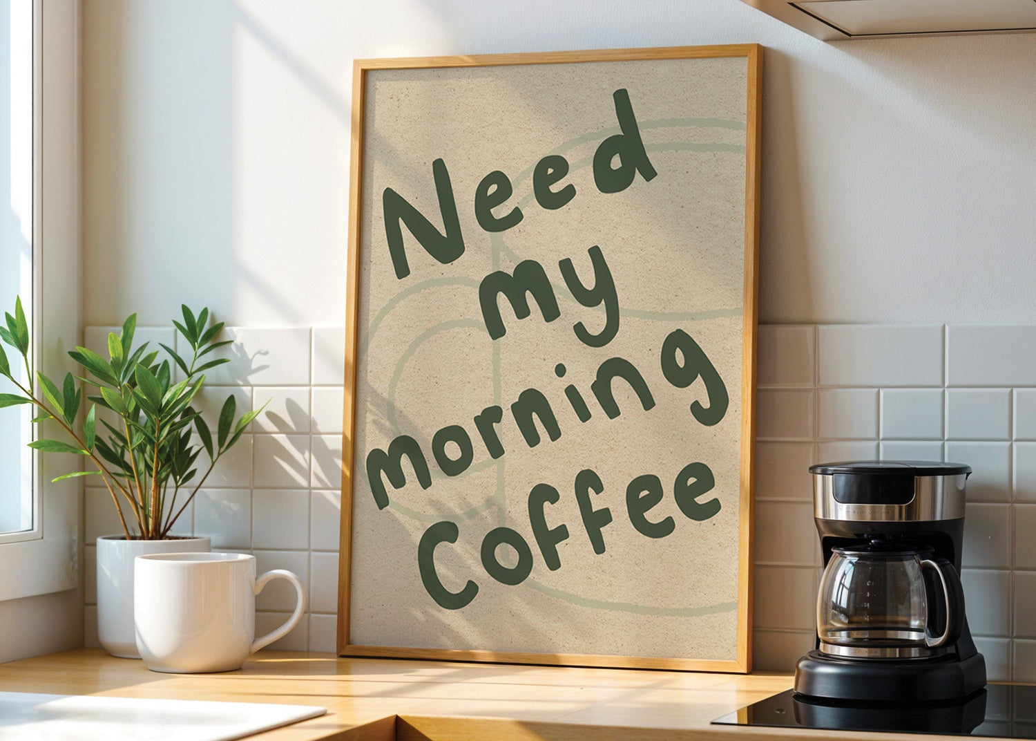 Need My Morning Coffee Print