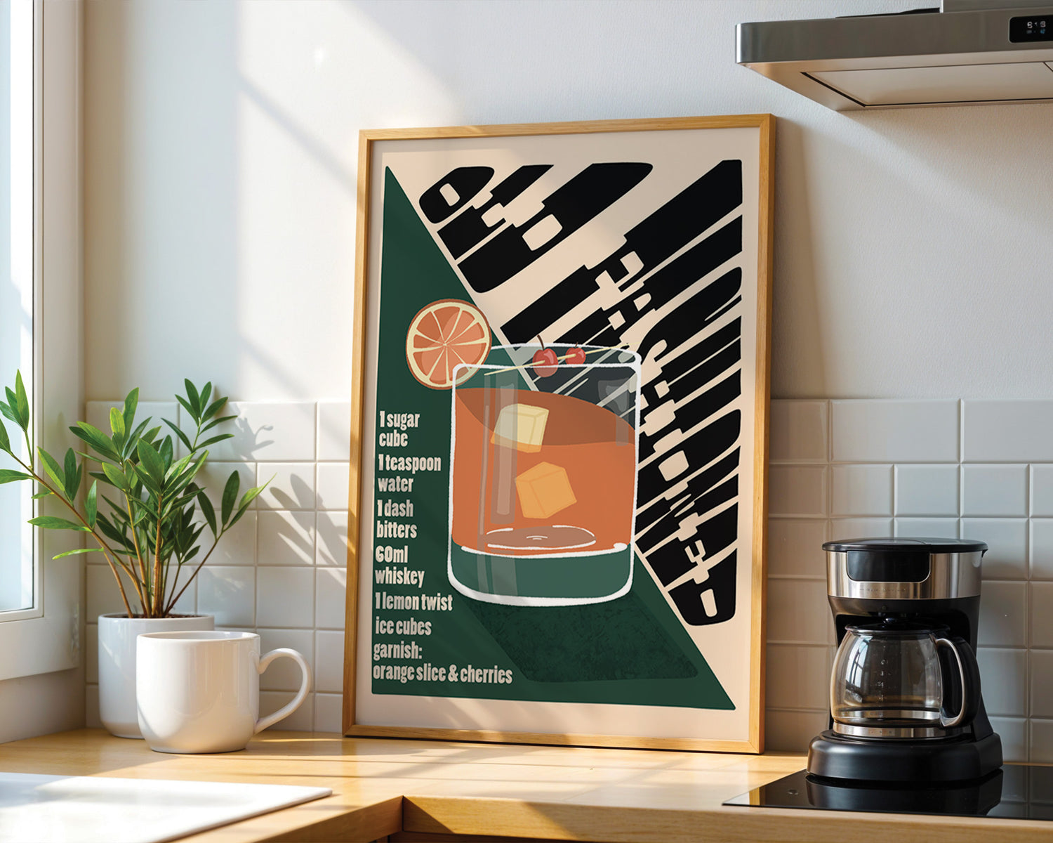 Old Fashioned Cocktail Print