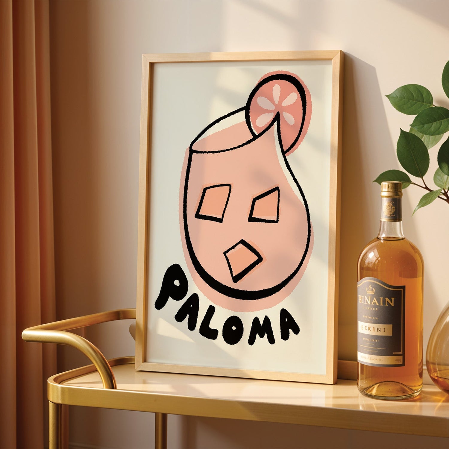 Paloma Cocktail Print