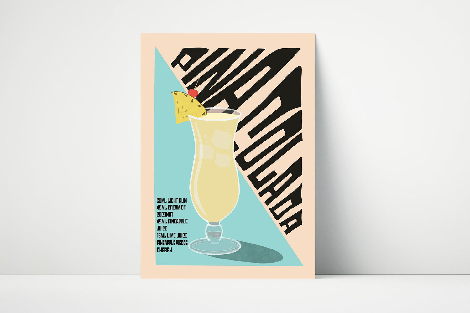 Pina Colada Cocktail Print