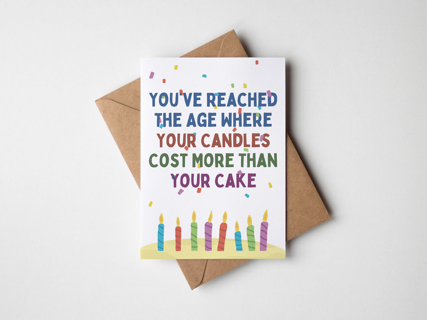 You've Reached The Age Birthday Card