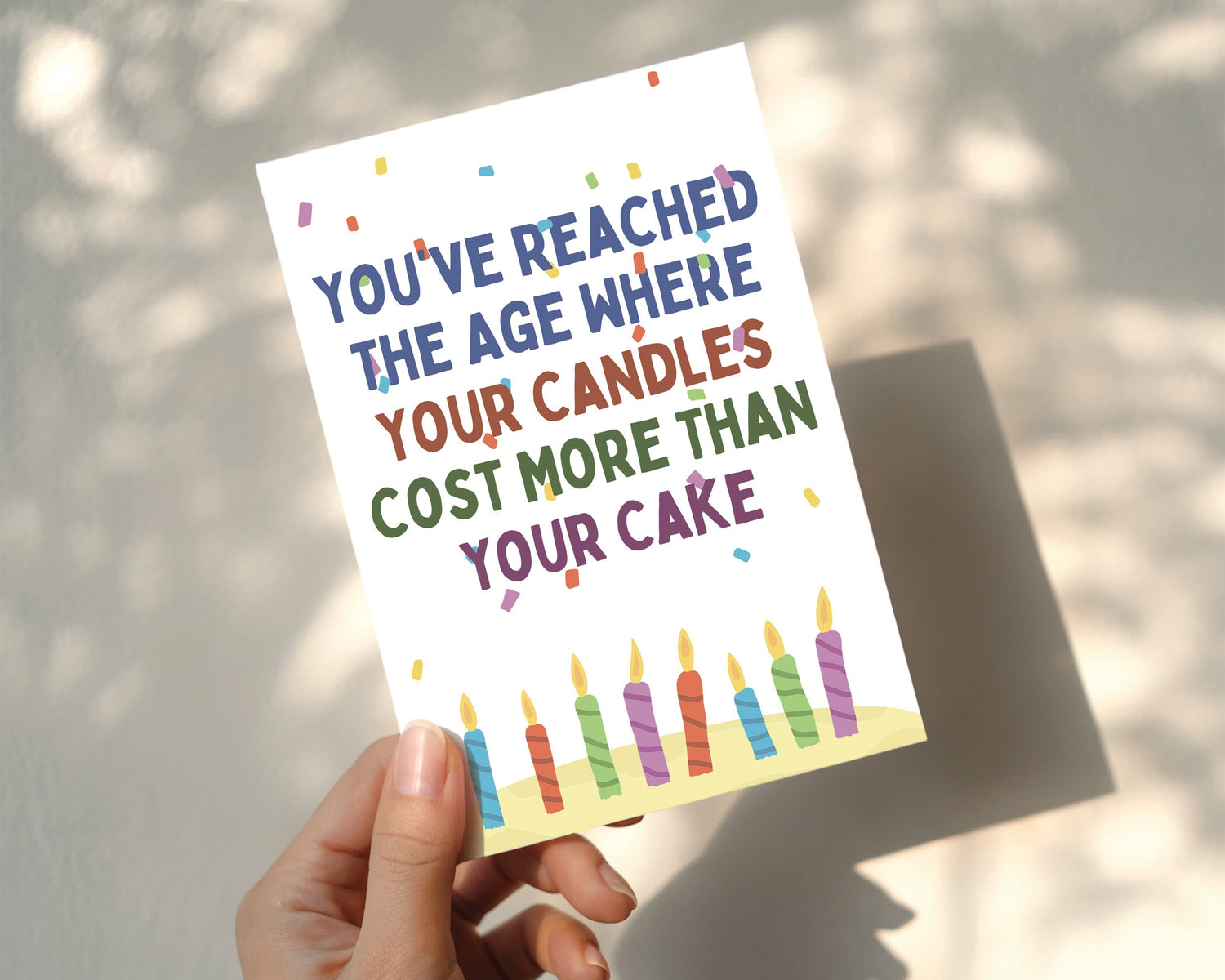 You've Reached The Age Birthday Card