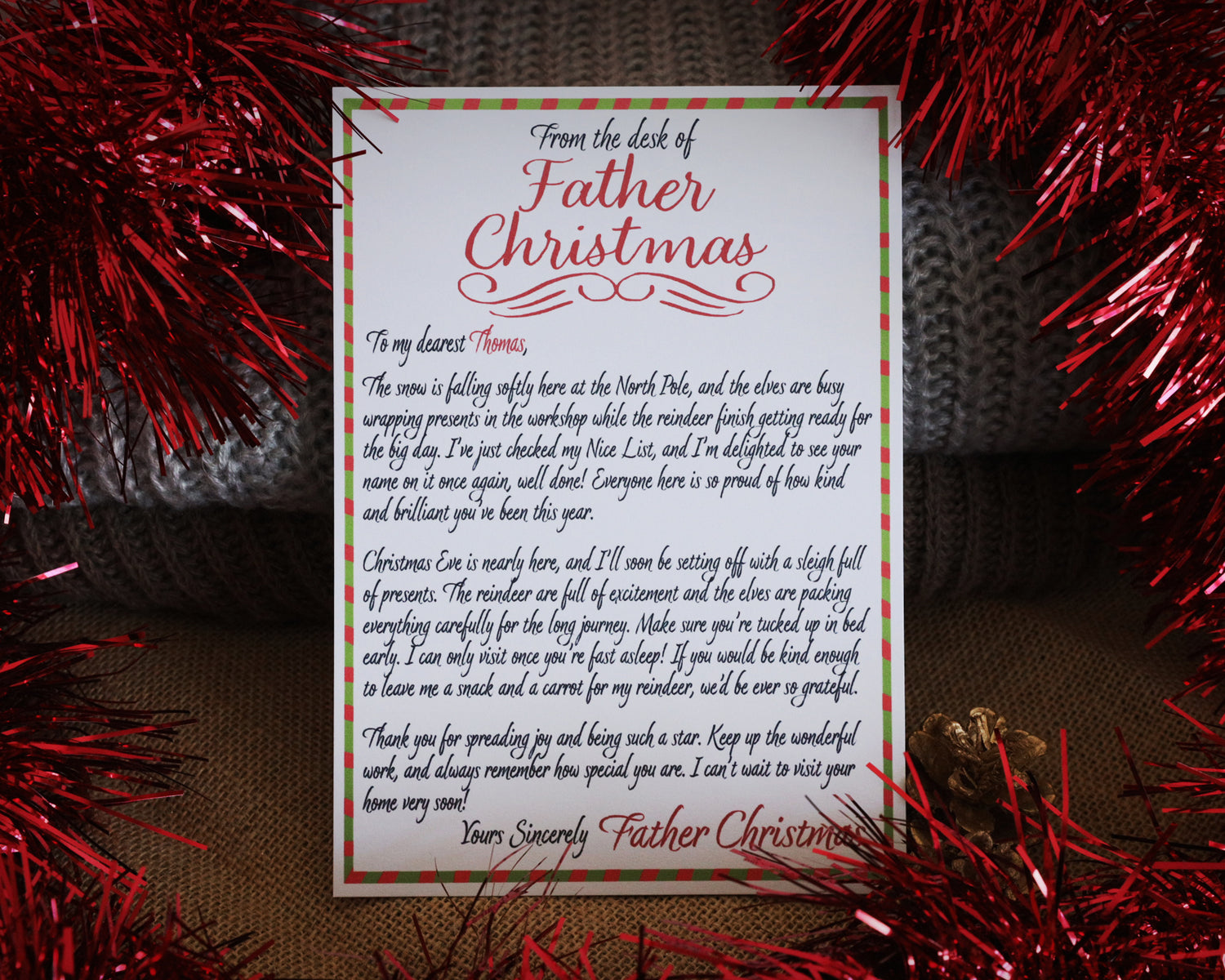 Personalised Letter From Santa