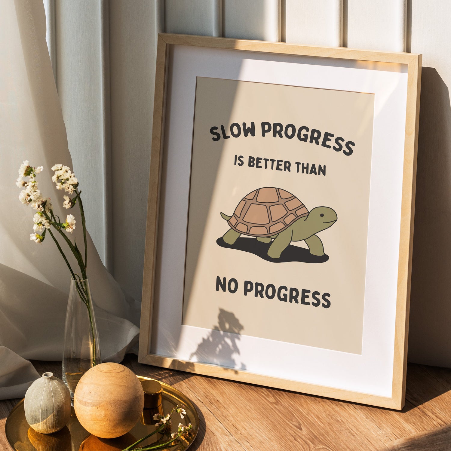 Slow Progress Is Better Than No Progress Print