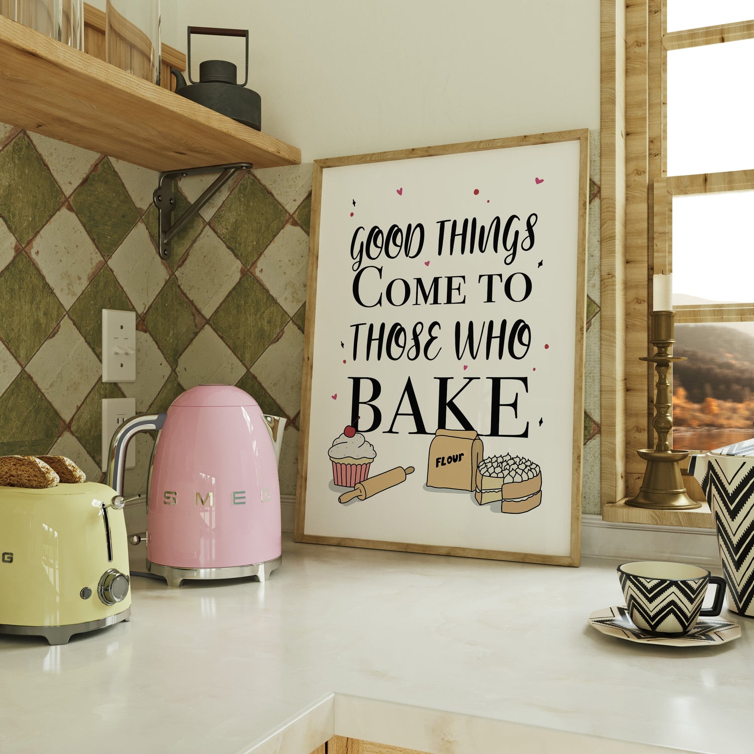 Good Things Come To Those Who Bake Print