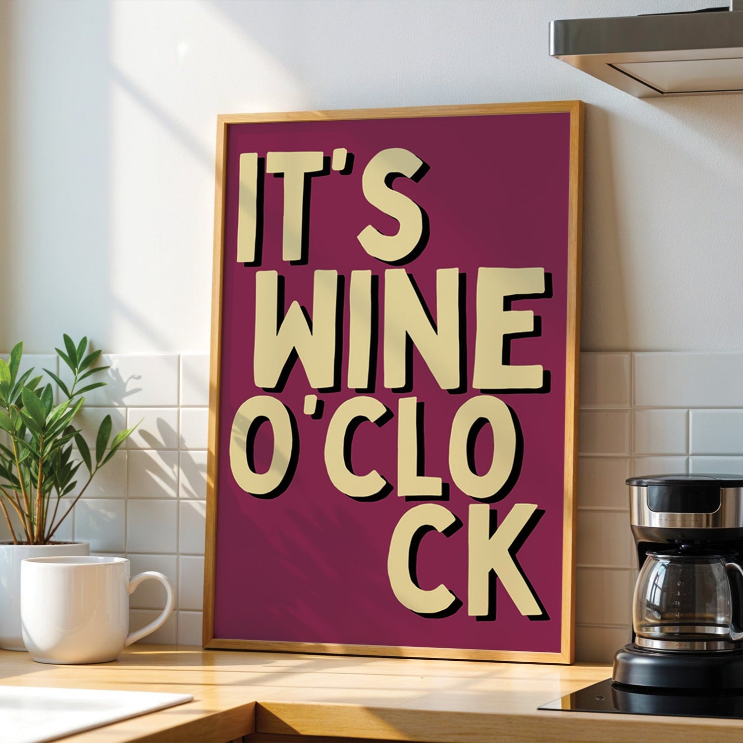 It's Wine O'Clock Print